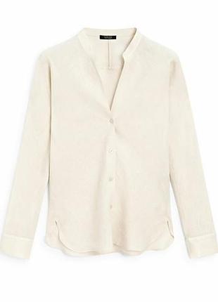 Рубашка, лен, massimo dutti 8