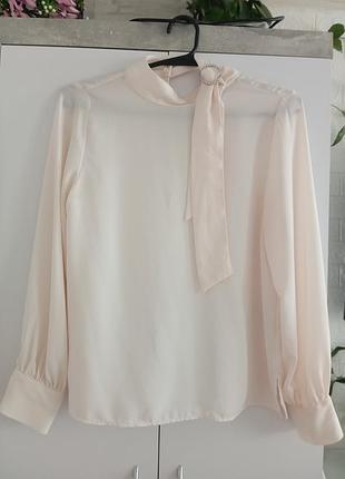 Молочная блуза. zara.