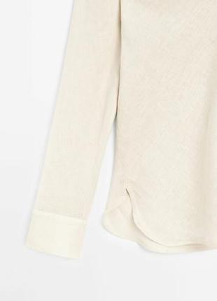 Рубашка, лен, massimo dutti 10