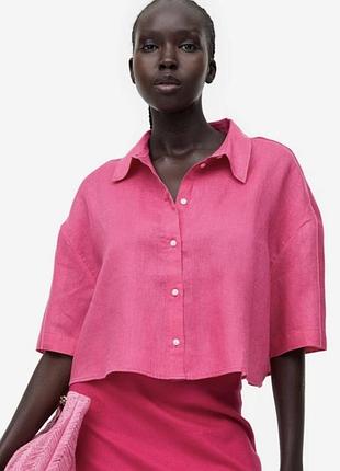 Льняна сорочка h&m розмір m