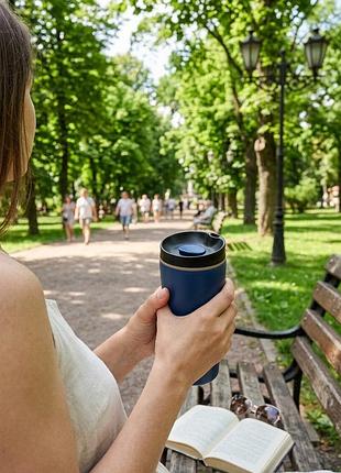 Термокухоль cozy 600 мл із нержавіючої сталі для гарячих і холодних напоїв blue