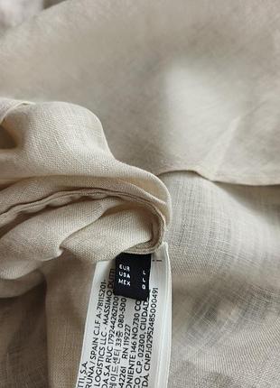Рубашка, лен, massimo dutti 6