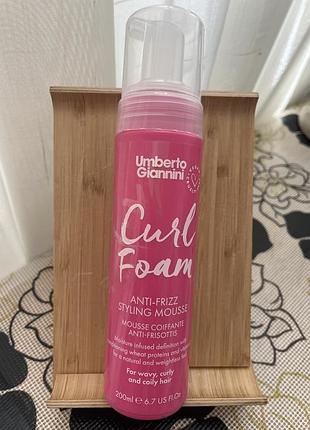 Пінка - umberto giannini curl foam anti-frizz styling mousse