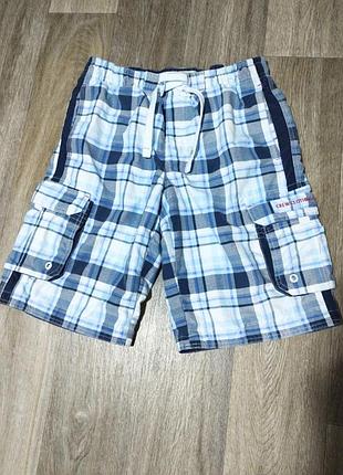 Мужские шорты в клетку crew clothing , размер м .