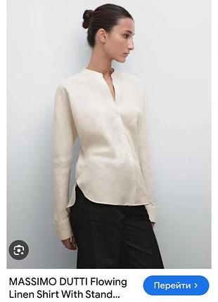 Рубашка, лен, massimo dutti 2