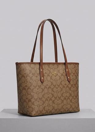 Женская сумка шоппер coach city tote (1386-5)
