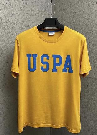 Жовта футболка від бренду u.s. polo assn