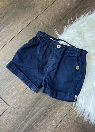 Сині класичні повсякденні шорти для хлопчика зара zara 2 роки 3 роки 92 98 см денім на резинці утяжки на літо