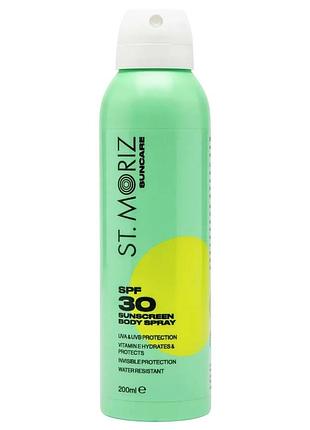 Солнцезащитный спрей для тела st moriz suncare spf 30 body spray, 200 мл