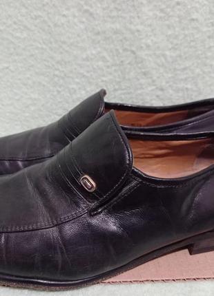 Кожанные шикарного качества несносимые ортопедические винтажные натуральные туфли кожа