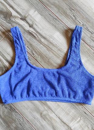 Яскраві синій топ-купальник жатка primark, розмір xl (eur 44)