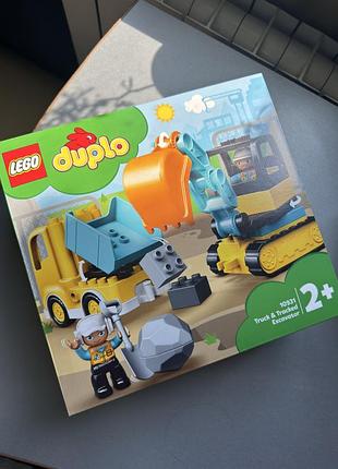 Lego duplo 10931 вантажівка та гусеничний екскаватор. новий, запечатаний
