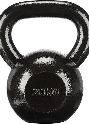 Гиря чавунна toorx 20 кг з гумовою підставкою (kgv-20)