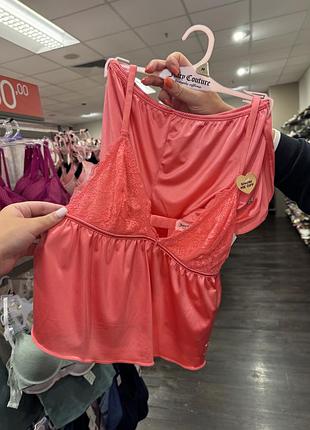 Піжама juicy couture (майка на бретелях і короткі шортики)