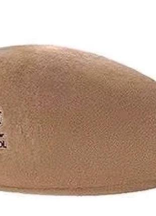 Kangol берет бежевий кепка шапка кангол вовна