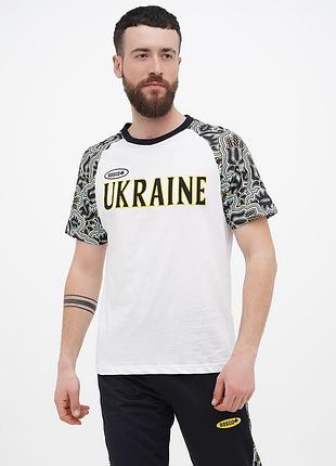 Футболка чоловіча збірної україни bosco sport ukraine / боско україна m білий
