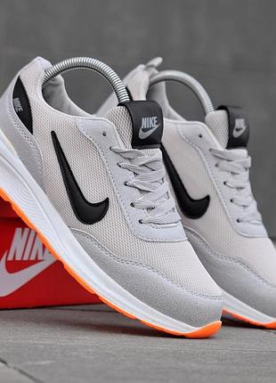 Кросівки чоловічі nike shifter сірі молодіжні літні кроси сітка для активного відпочинку найк шіфтер модне взуття на весну літо