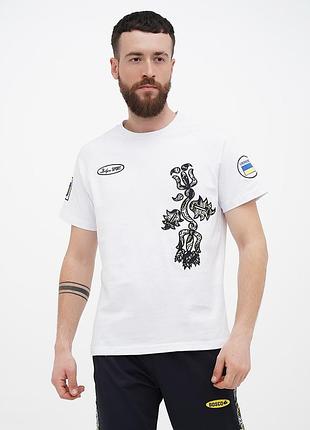 Футболка чоловіча bosco sport ukraine / боско україна l біла new collection