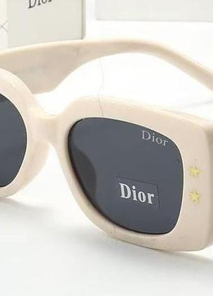 Сонцезахисні окуляри dior white black /dark grey