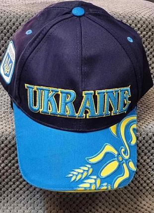 Кепка бейсболка україна / ukraine унісекс синя універсального розміру