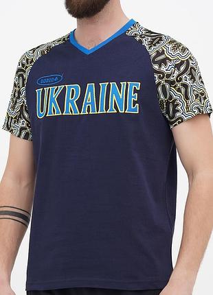 Футболка чоловіча збірної україни bosco sport ukraine / боско україна l темна