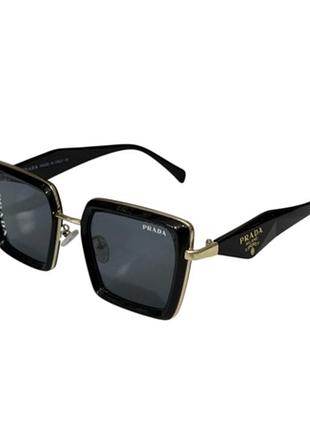 Сонцезахисні окуляри prada pr 55zs black/dark grey