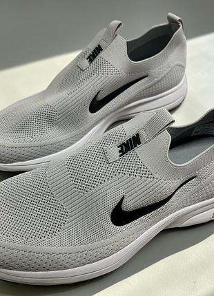 Чоловічі текстильні кросівки-сліпони nike,мокасини