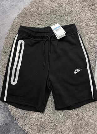 Мужские шорты nike tech fleece рефлективные спортивные шорты найк теч флис летние брендовые шорты размер xxl xl