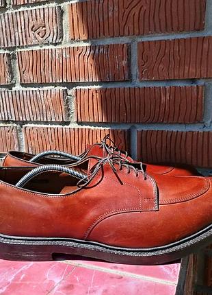 Премиальные кожаные туфли allen edmonds walton (split toe derby) — made in usa