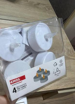 Набір світлодіодних свічок emos у формі чайних свічок (tealights)