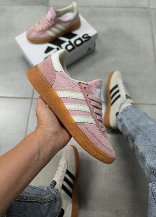 Стильные женские кроссовки adidas spezial shadow pink