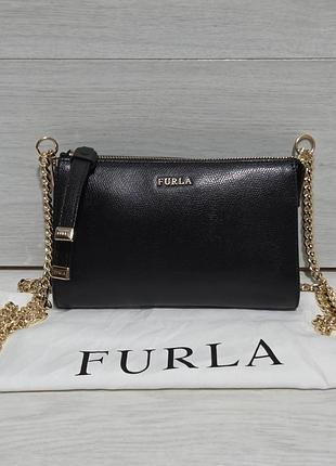 Фирменная кожаная сумка furla, оригинал