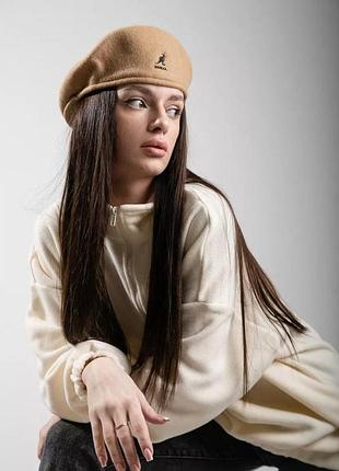 Kangol берет кавовий кепка шапка кангол вовна