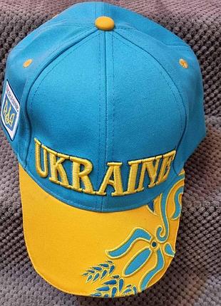 Кепка бейсболка україна / ukraine унісекс блакитна універсального розміру