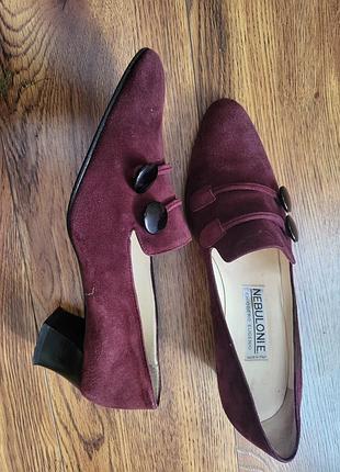 Туфли nebulone chiodero eugenio, made in italy, натуральная замша, р. 39,5 🌺