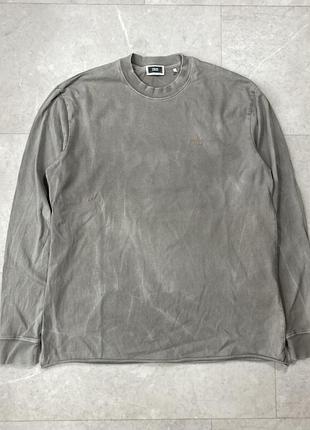 Лонгслів kith fabric washed dyed long sleeve t-shirt medium