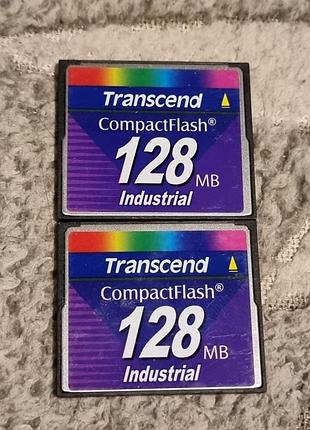 Карта памяти 128 мб (не гб) transcend industrial 6.02-6.24/12.4-12.5 compactflash cf