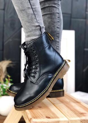 Ботинки женские с мехом мартенс dr.martens