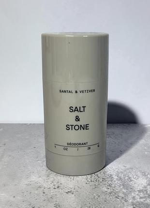 Натуральний дезодорант бренду salt & stone аромат santal & vetiver, обʼєм 28 г