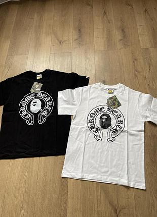 Футболка bape x chrome hearts