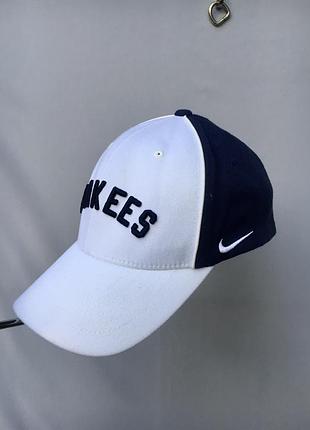 Бейсболка flexfit yankees nike cooperstown collection біла-синя