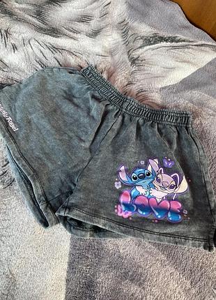 🩶 шорти zara disney stitch