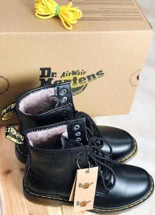 Ботинки женские с мехом мартенс dr.martens6 фото