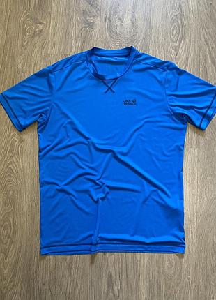 Jack wolfskin синя футболка джек вулфскін