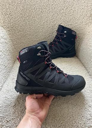 Зимові як нові трекінгові термочеревики salomon woodsen thinsulate waterproof 3m  (оригінал)