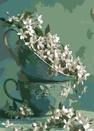Картина за номерами riviera blanca жасминовий чай 28x40 см (rb-1426)