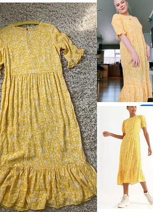 Гарна довга сукня вільного крою в квітковий принт,miss selfridge,p.34-36