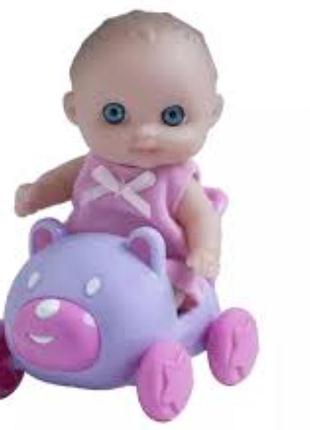 Jc toys пупс бібі на машинці