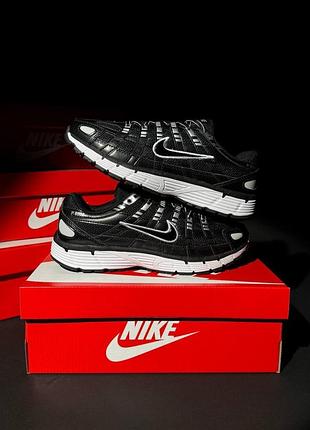 Чоловічі кросівки nike p-6000 black white