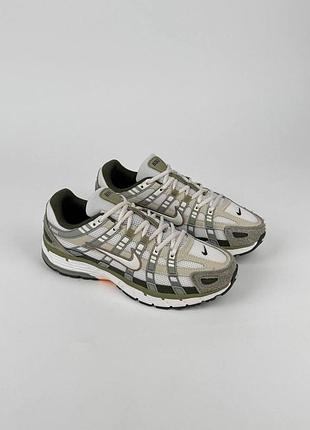 Nike p-6000 olive white beige
